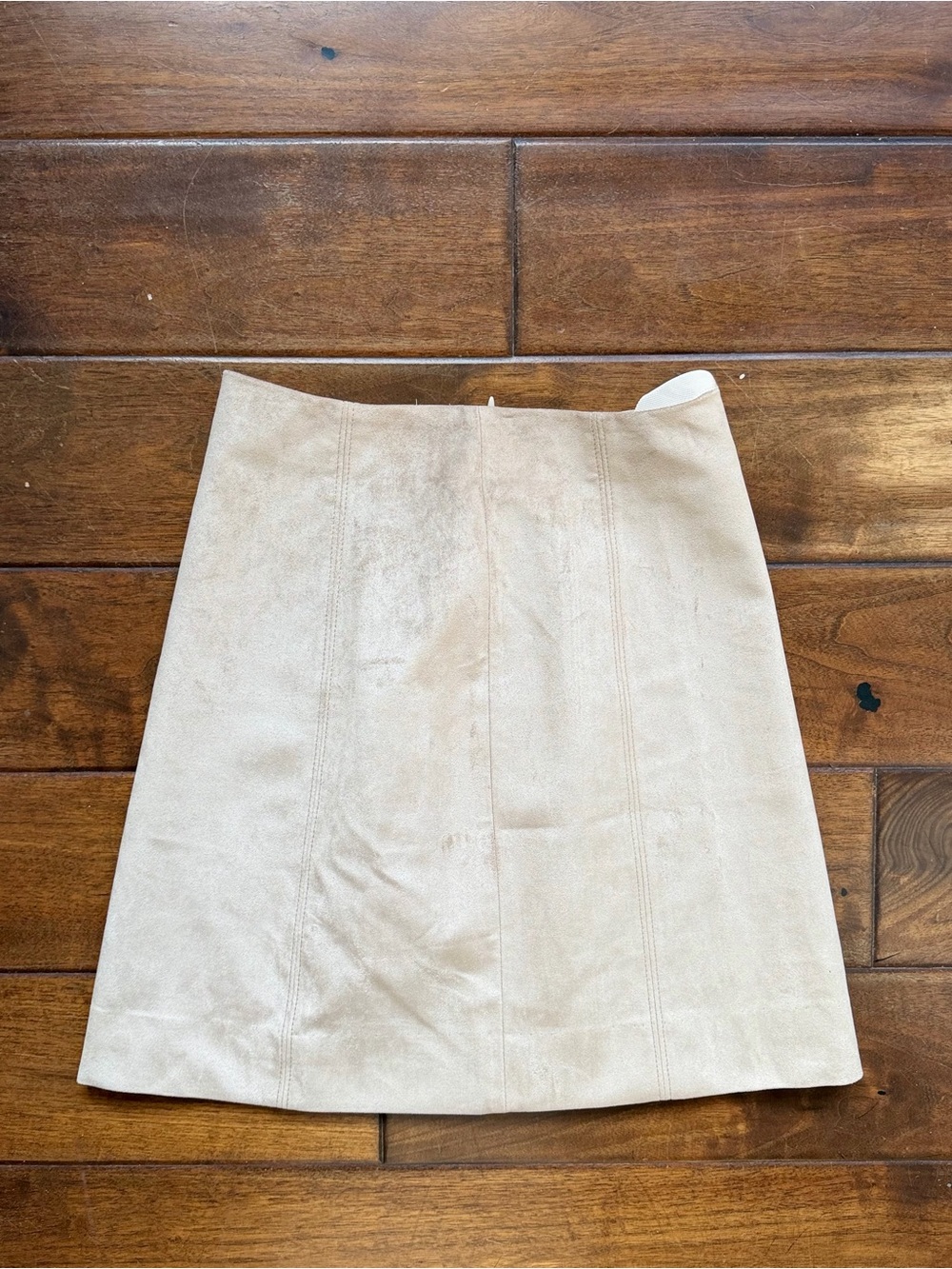 Babaton Cream Suede Skirt